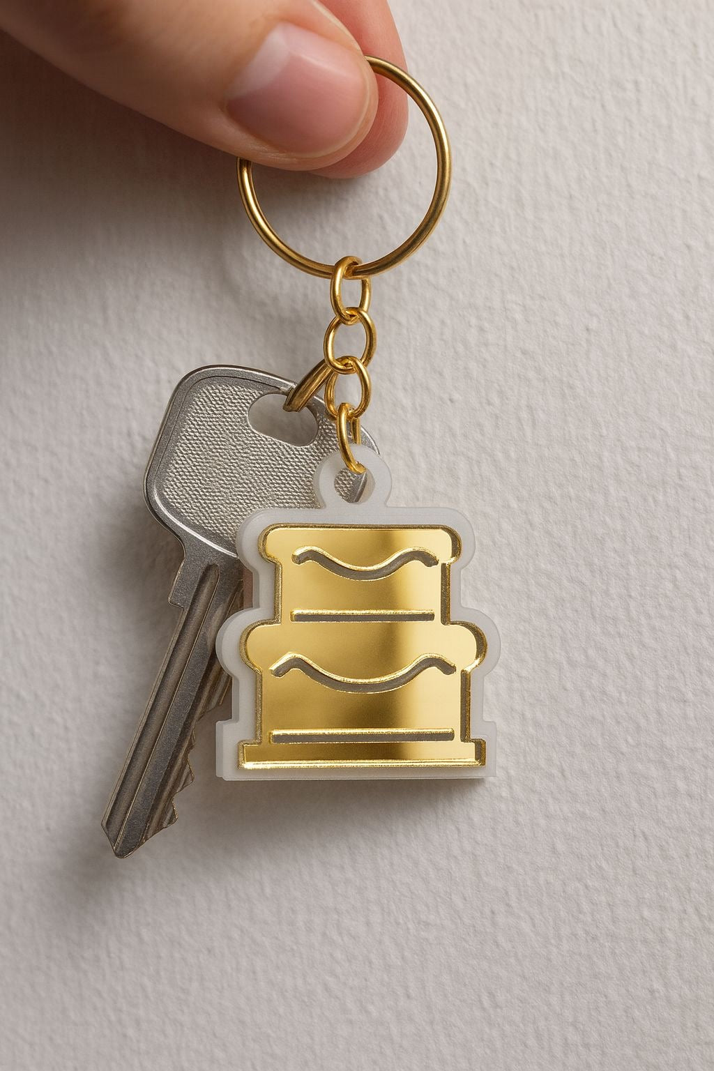 Kek Şekilli Anahtarlık