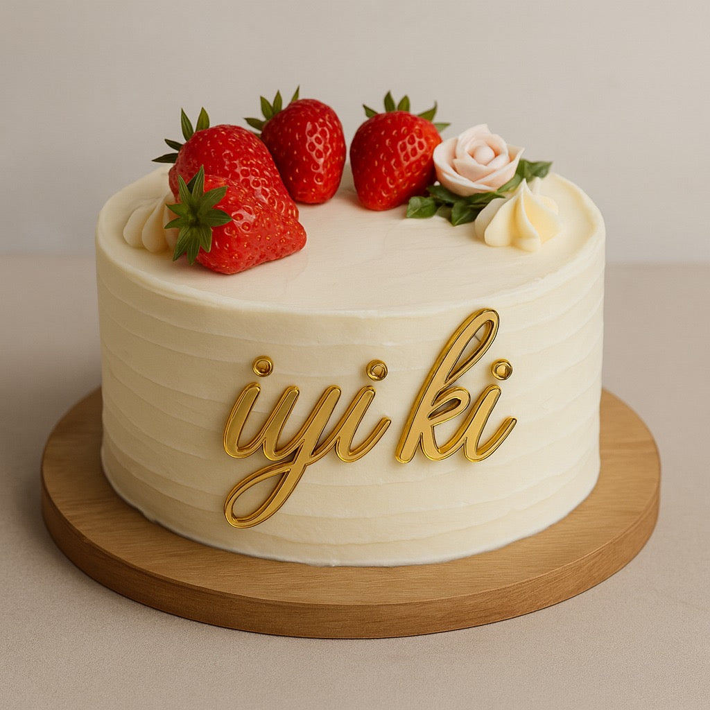 İyi ki, Pleksi Pasta Süsü