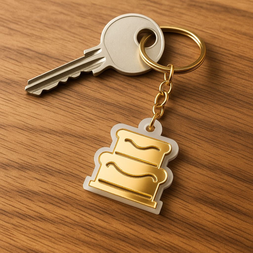 Kek Şekilli Anahtarlık
