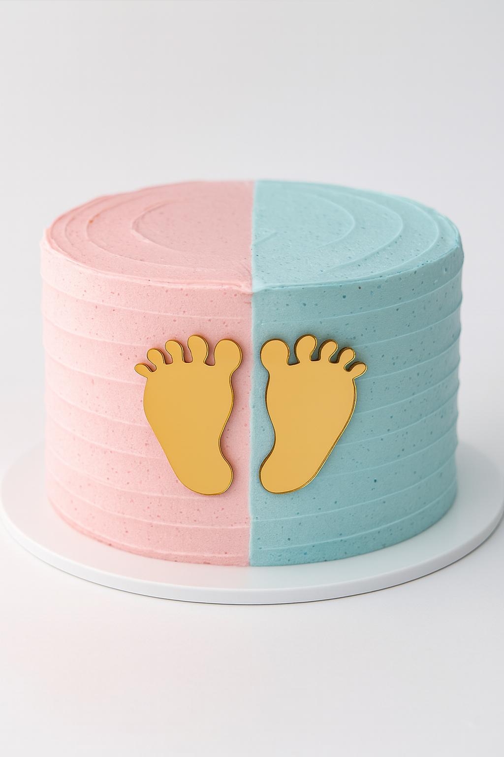 Bebek Ayakları, Pasta Süsü, Baby Shower (1çift)