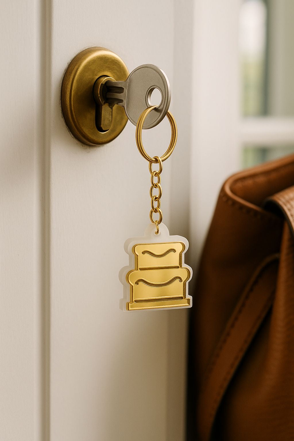 Kek Şekilli Anahtarlık