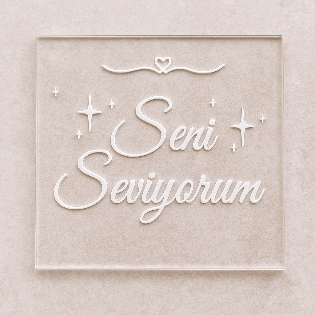 Seni Seviyorum Kabartma Kalıp c1