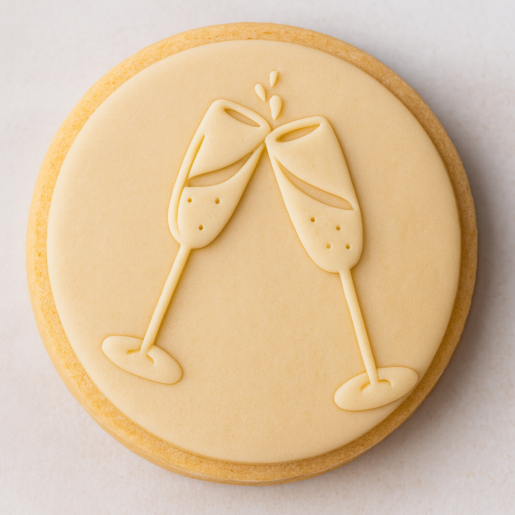 Cheers, Şampanya Bardağı Kabartma Kalıp