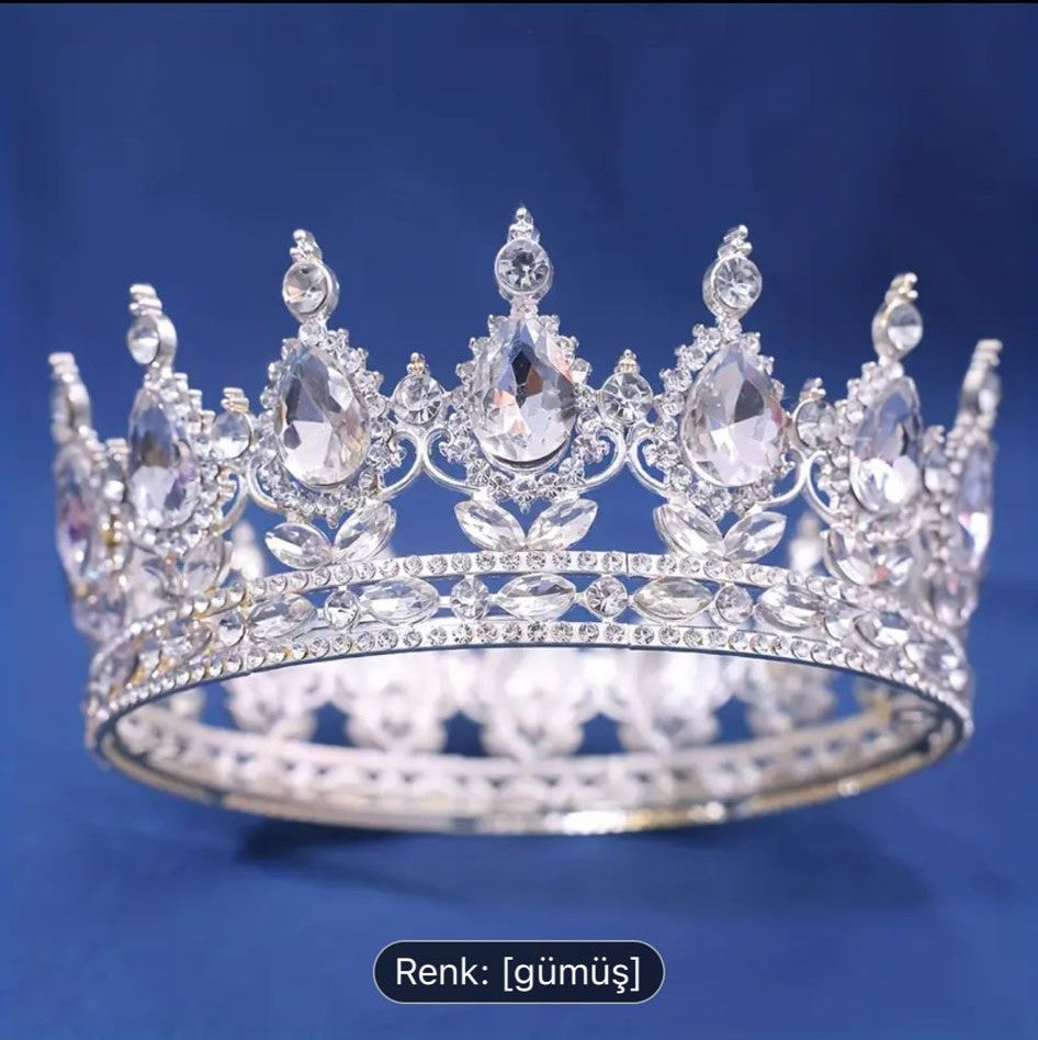 Beyaz Taşlı Taç