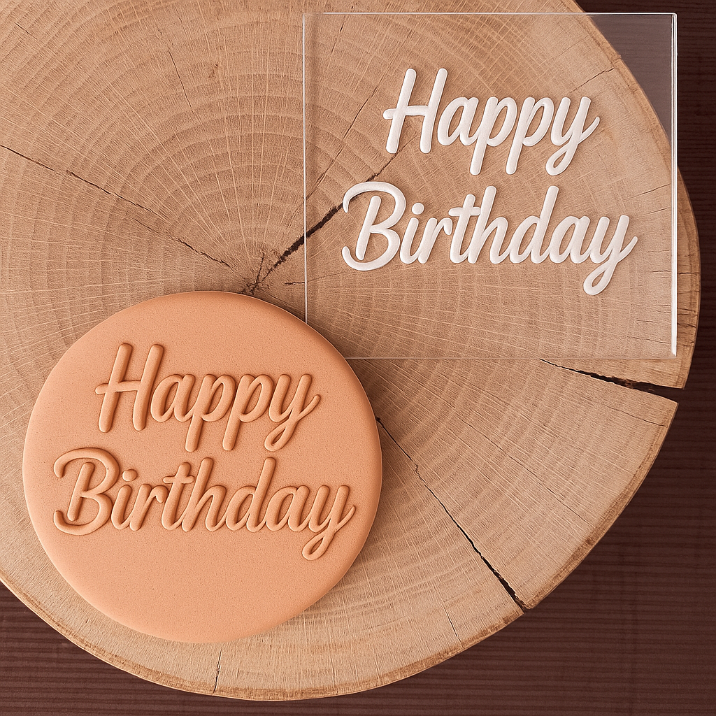 Happy Birthday Kabartma Kalıp