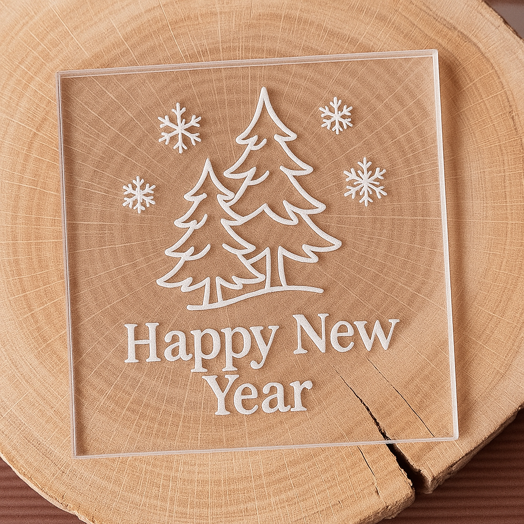 Happy New Year Yılbaşı Konseptli Kabartma Kalıp Y2