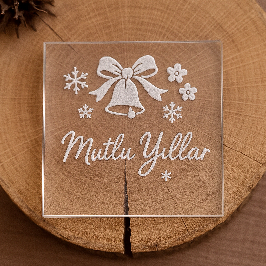 Mutlu Yıllar Kabartma Kalıp Y7