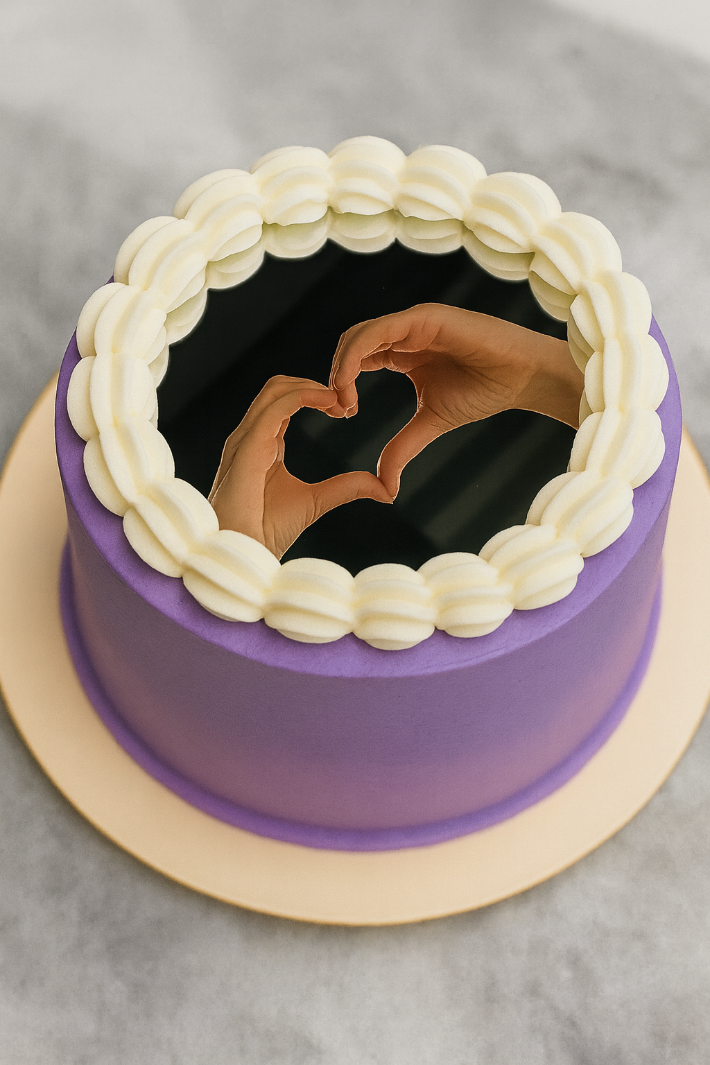 Selfie Cake Pleksi, Daire Gold Pleksi, Ayna